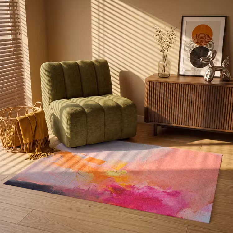 Vloerkleed - Abstract - Kleurrijk - Modern - Roze — 2