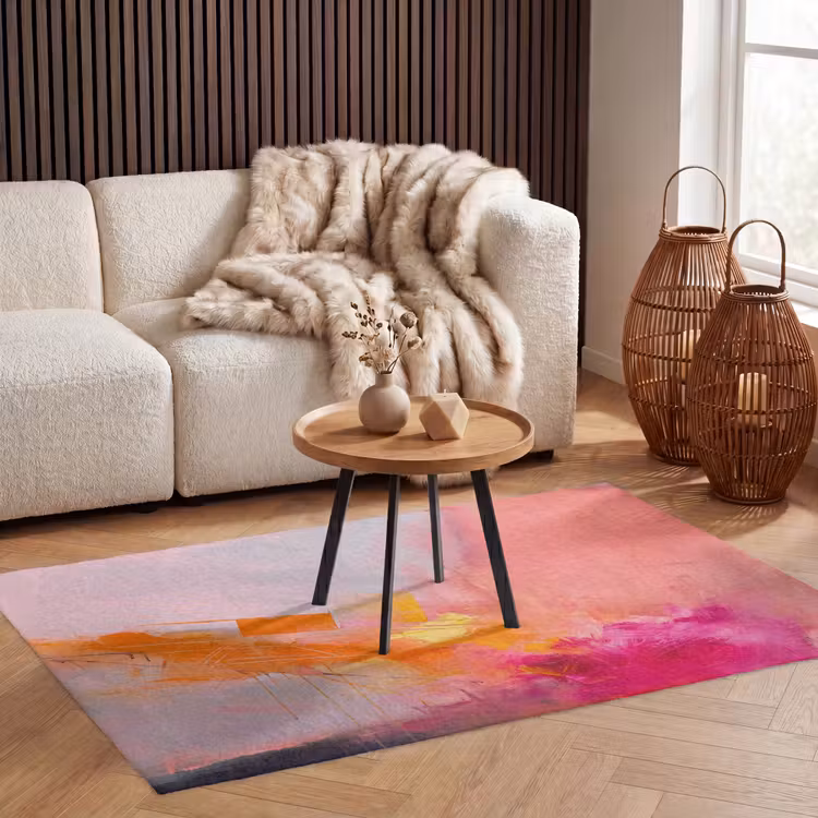 Vloerkleed - Abstract - Kleurrijk - Modern - Roze — 3