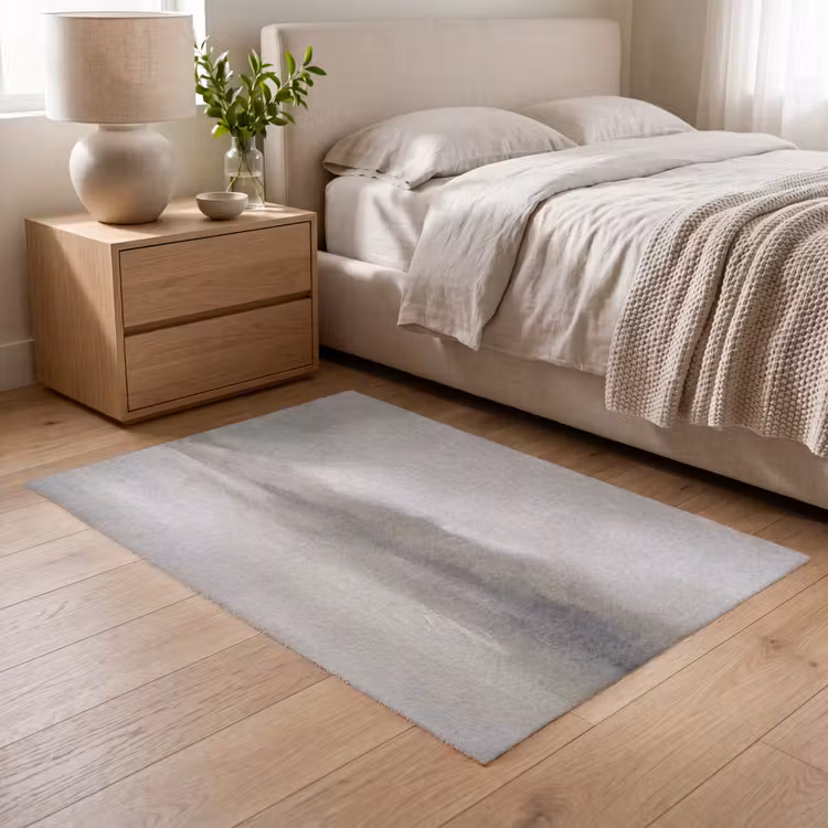 Vloerkleed - Abstract - Landschap - Nevel - Modern - Grijs — 5