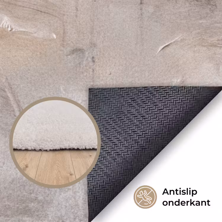 Vloerkleed - Abstract - Textuur - Kunst - Modern - Beige — 4