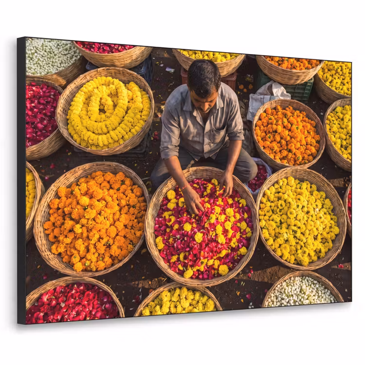 Art Frame - Bloemen - Markt - Kleurrijk — 1