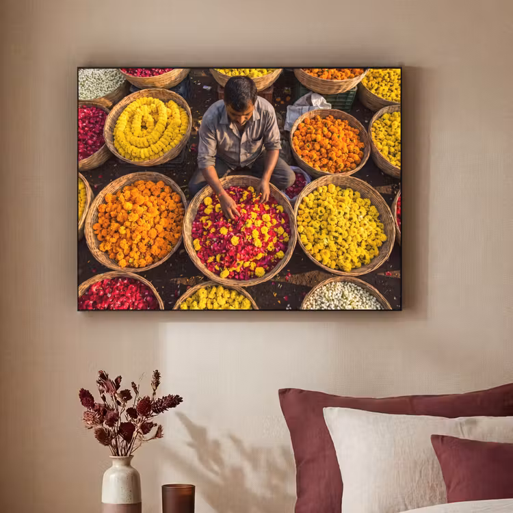 Art Frame - Bloemen - Markt - Kleurrijk — 3