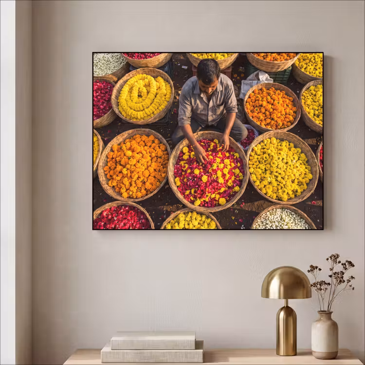 Art Frame - Bloemen - Markt - Kleurrijk — 5