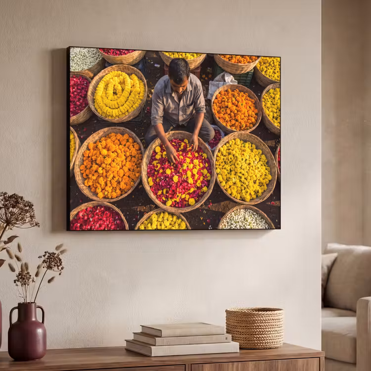 Art Frame - Bloemen - Markt - Kleurrijk — 7