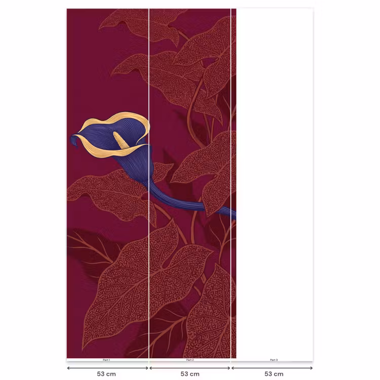 Behang - Bloemen - Modern - Paars — 6