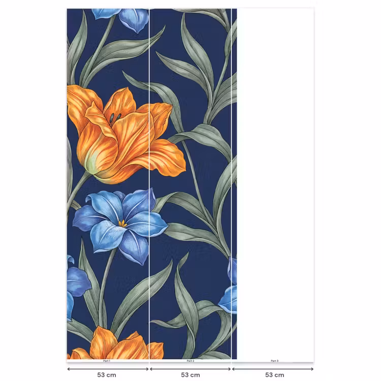 Behang - Bloemen - Botanisch - Patroon — 6