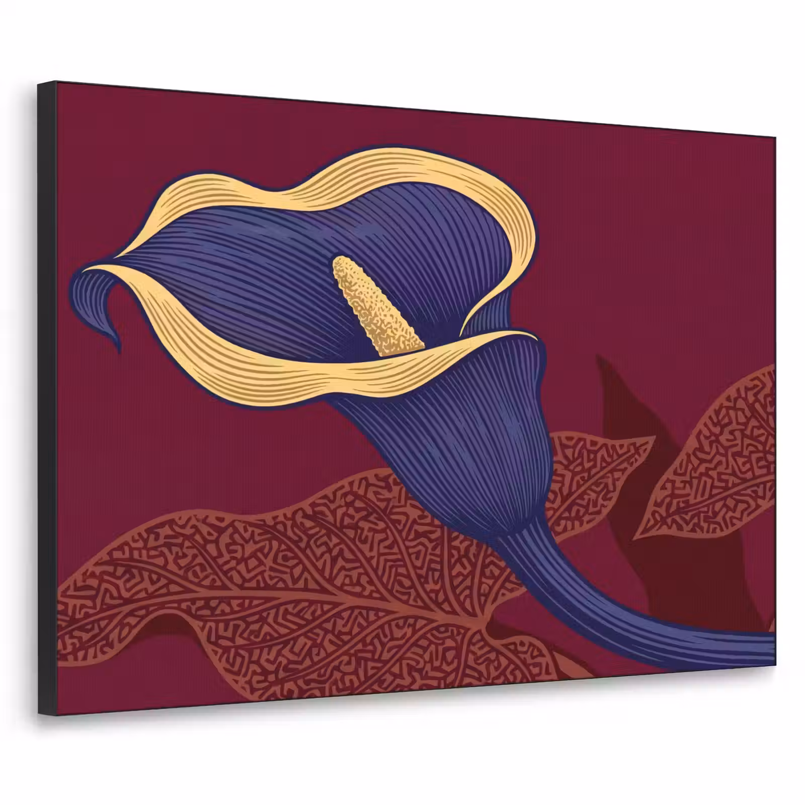 Art Frame - Bloemen - Modern - Paars — 1
