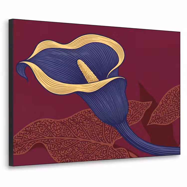 Art Frame - Bloemen - Modern - Paars — 1