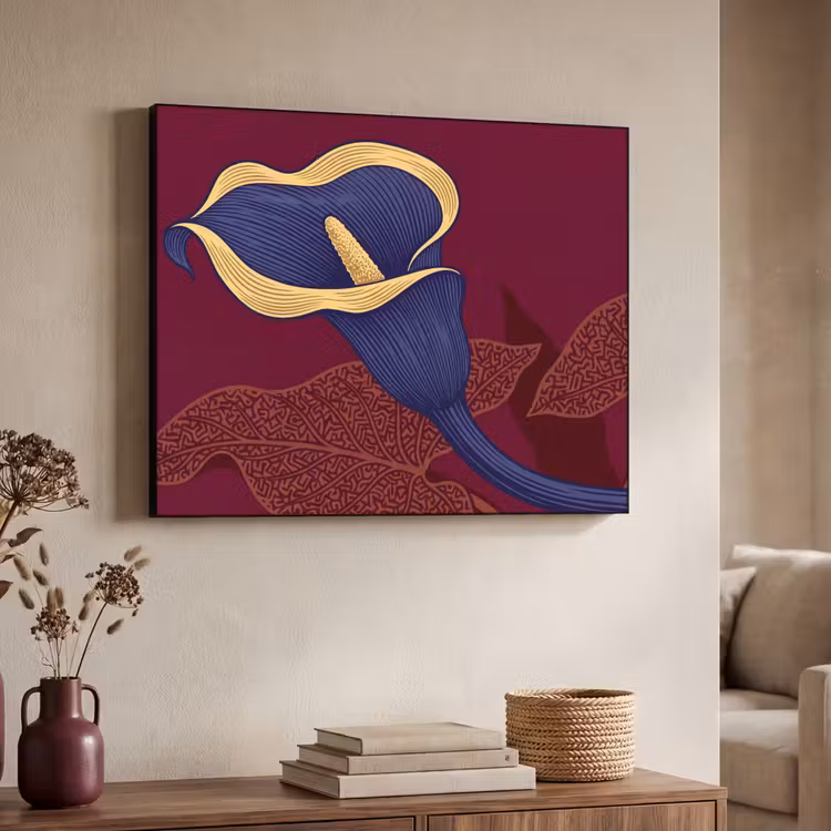 Art Frame - Bloemen - Modern - Paars — 7