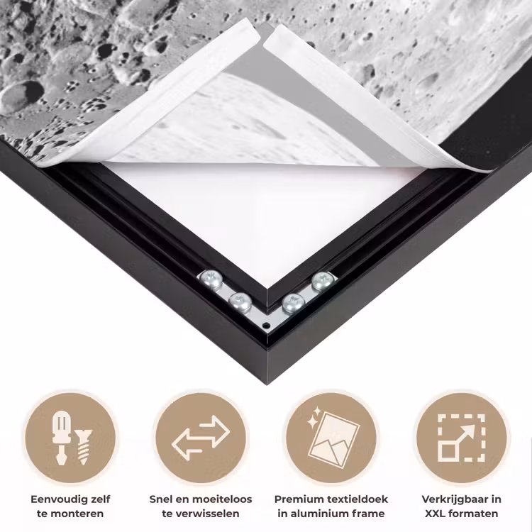Art Frame - Maan - Kraters - Ruimte — 4