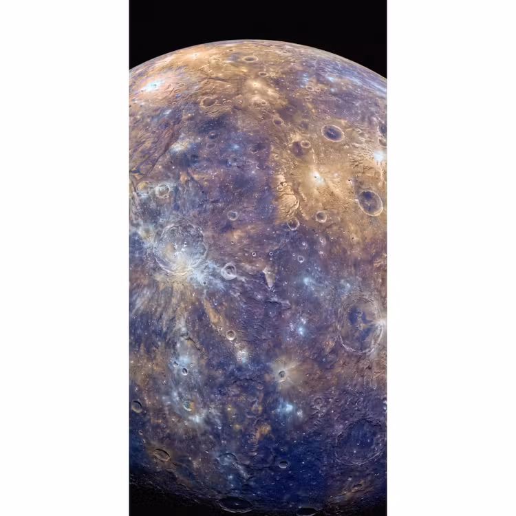 Behang - Planeet - Kraters - Ruimte — 2