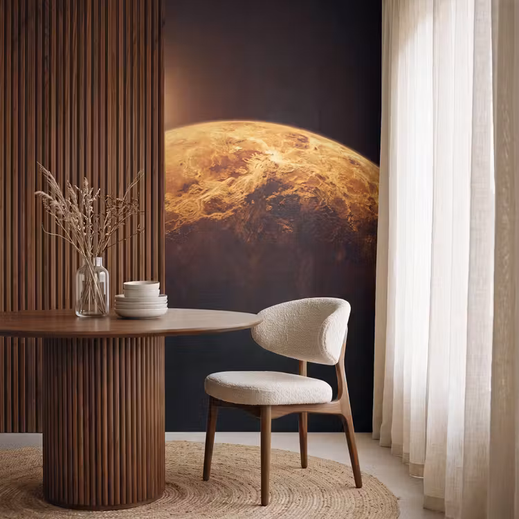 Behang - Planeet - Ruimte - Oranje — 4