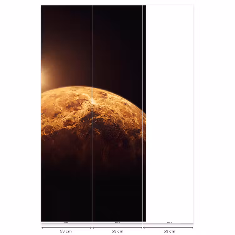 Behang - Planeet - Ruimte - Oranje — 6