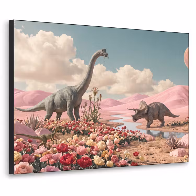 Art Frame - Dinosaurus - Roze - Landschap — 1