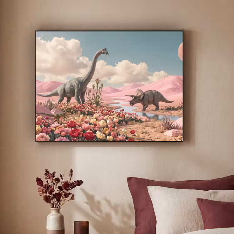Art Frame - Dinosaurus - Roze - Landschap — 3