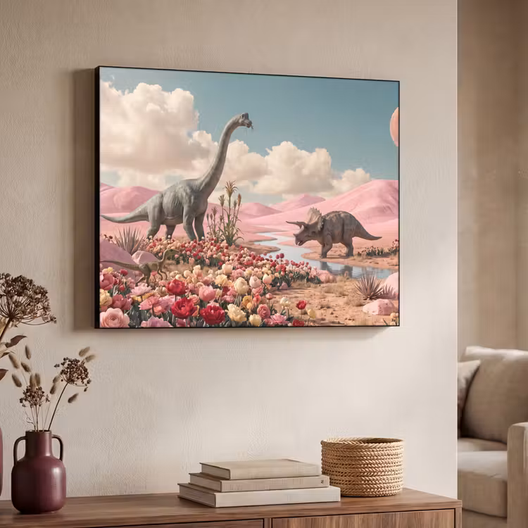 Art Frame - Dinosaurus - Roze - Landschap — 7