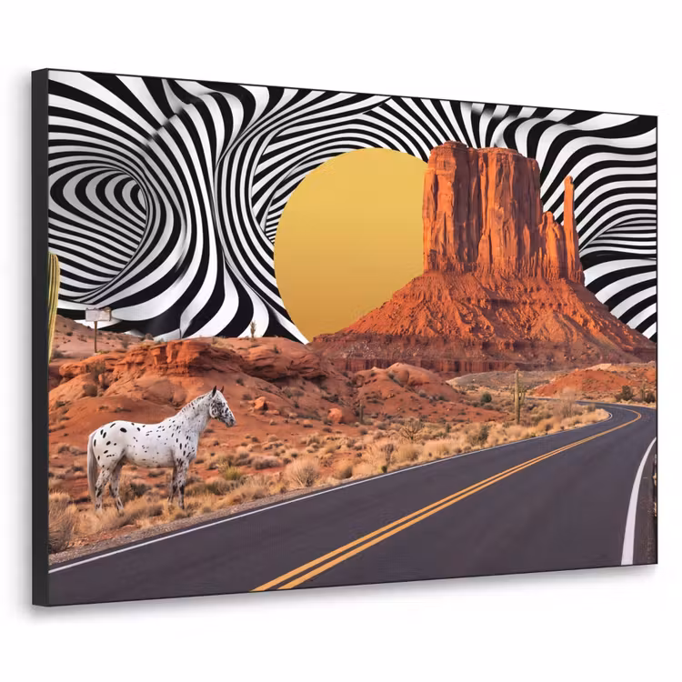 Art Frame - Paard - Woestijn - Natuur — 1