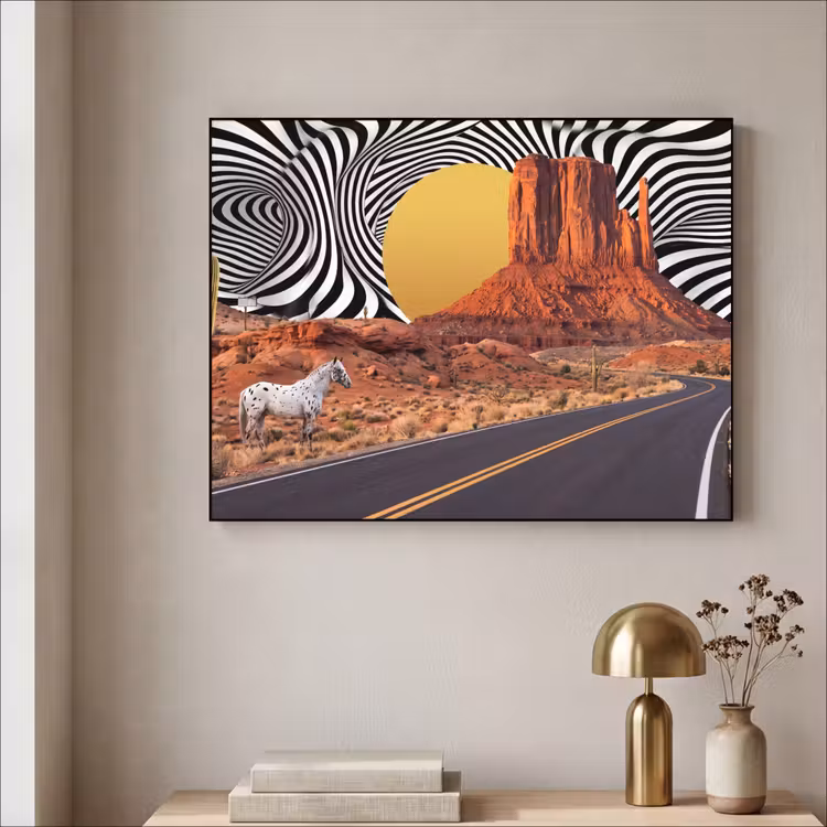 Art Frame - Paard - Woestijn - Natuur — 5