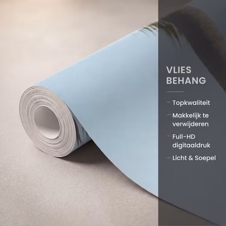 Behang - Hangmat - Strand - Wit — 3