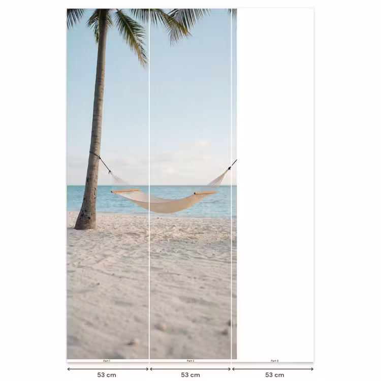 Behang - Hangmat - Strand - Wit — 6