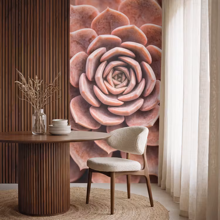 Behang - Vetplant - Organisch - Roze — 4