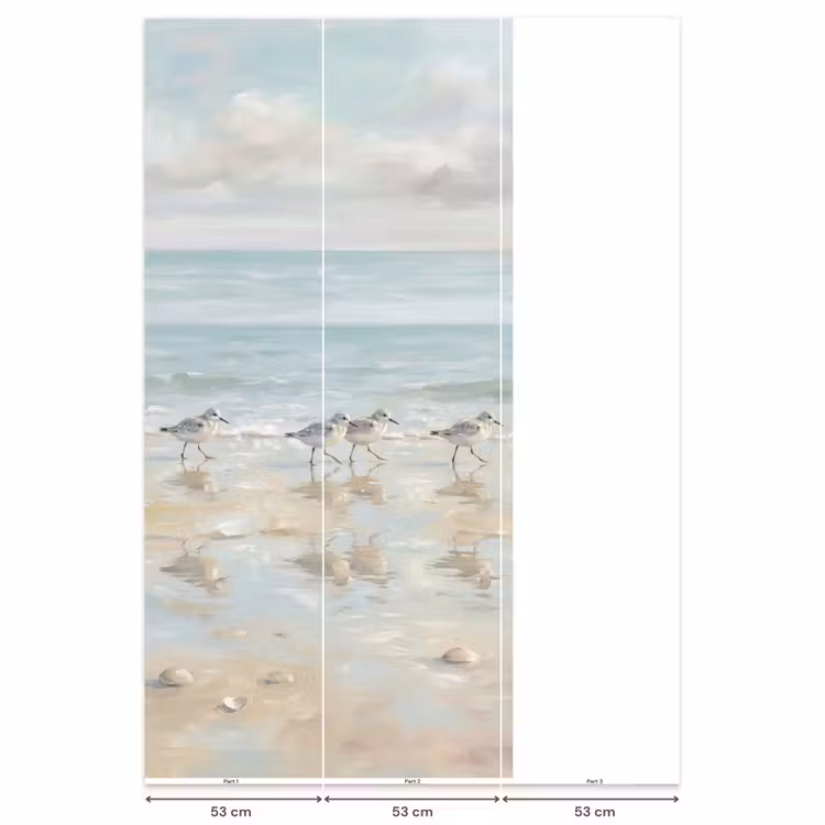 Behang - Vogels - Strand - Zee — 6