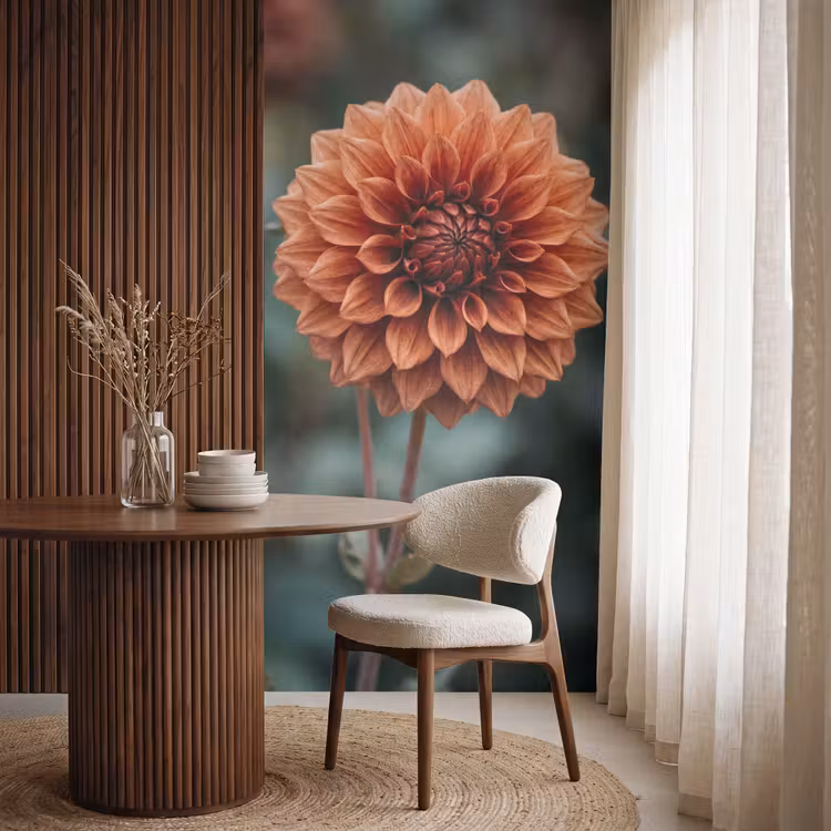 Behang - Dahlia - Bloem - Natuur - Sfeervol — 4