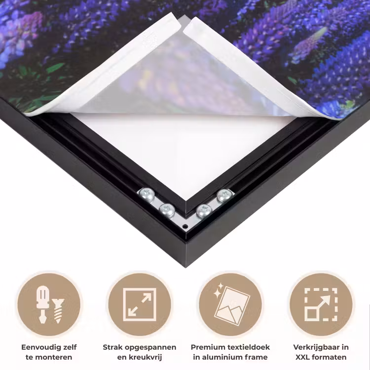 Art Frame - Bloemen - Nacht - Lupine - Sterrenhemel - Paars - Natuur — 8