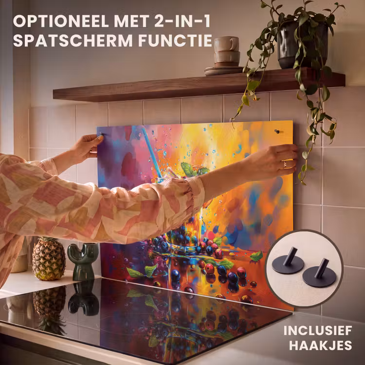 Inductie beschermer - Explosie van Fruit en Kleur — 10