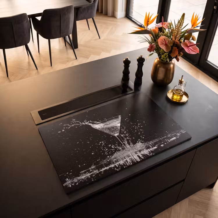 Inductie beschermer - Monochroom Spetterend Martini — 5