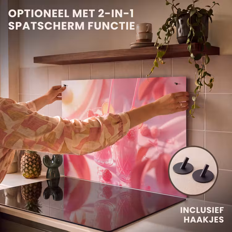 Inductie beschermer - Roze Zomerdrankjes — 10