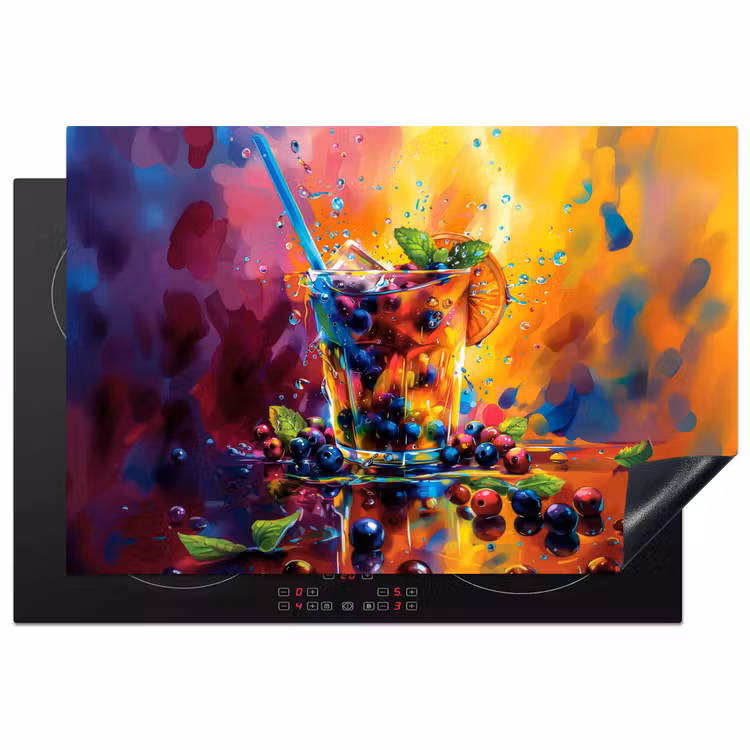 Inductie beschermer - Explosie van Fruit en Kleur — 1