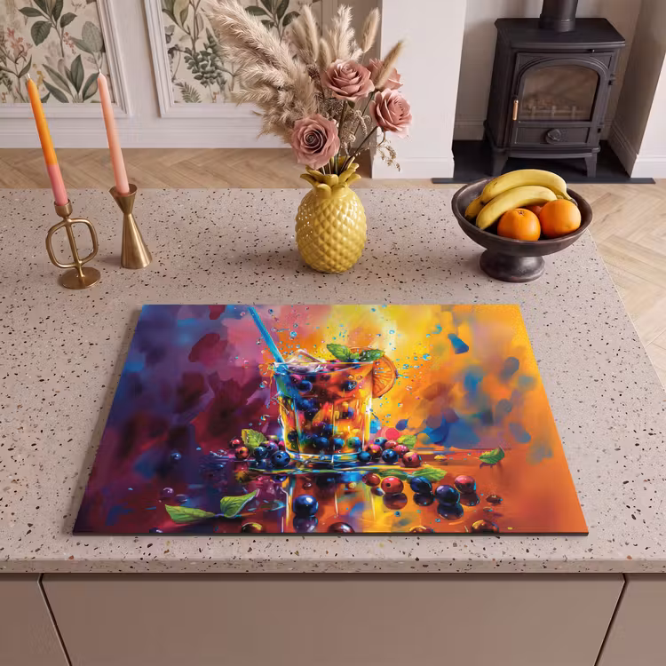 Inductie beschermer - Explosie van Fruit en Kleur — 2