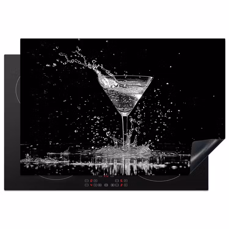 Inductie beschermer - Monochroom Spetterend Martini — 1