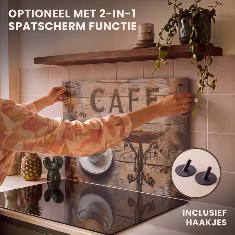 Inductie beschermer - Artistiek Koffie Moment — 10