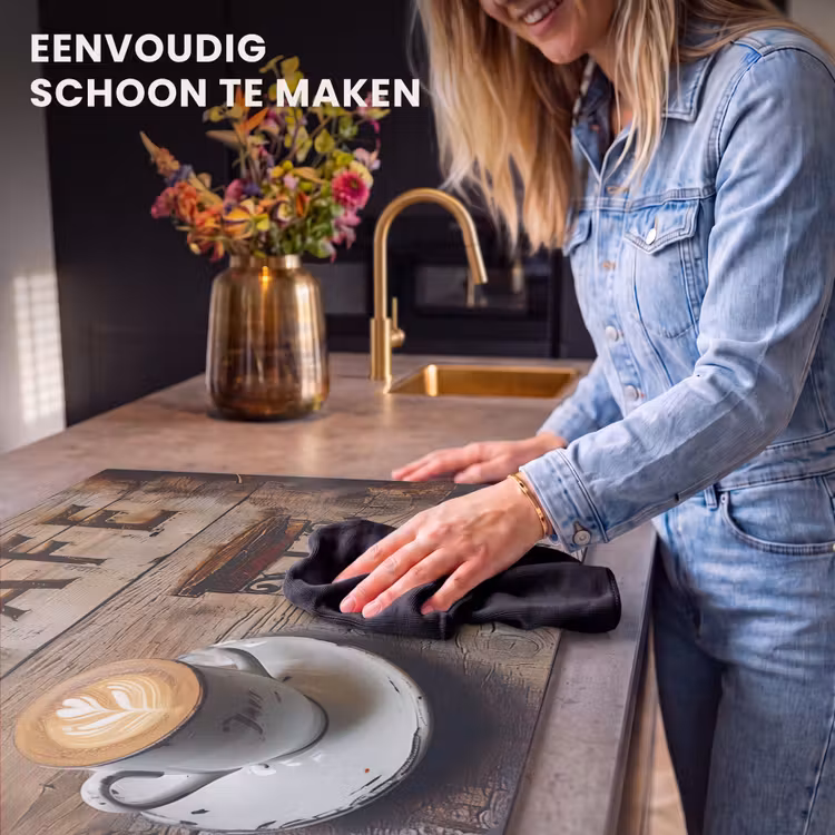 Inductie beschermer - Artistiek Koffie Moment — 6