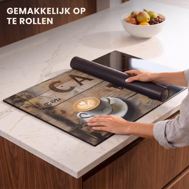 Inductie beschermer - Artistiek Koffie Moment — 7