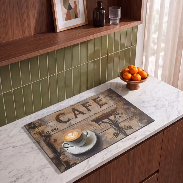 Inductie beschermer - Artistiek Koffie Moment — 8