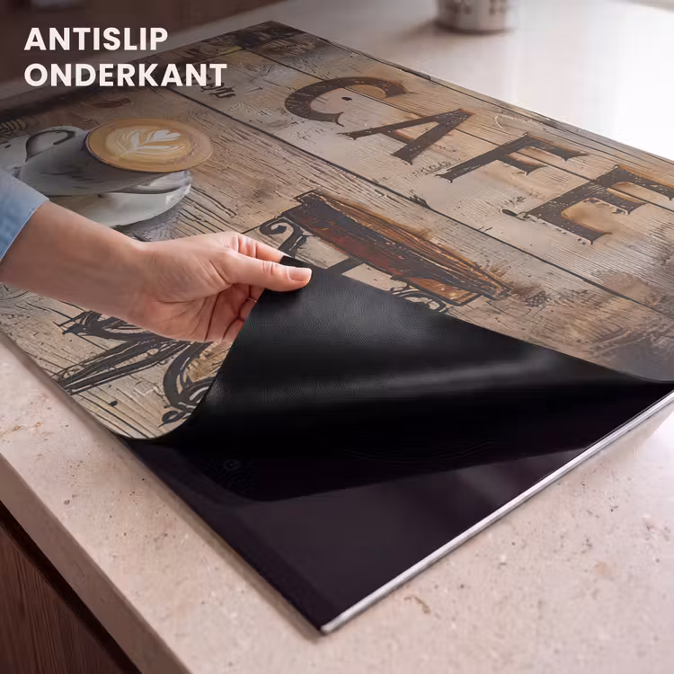 Inductie beschermer - Artistiek Koffie Moment — 9