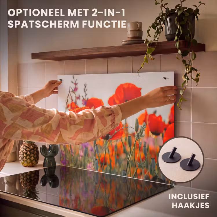 Inductie beschermer - Klaprozen bij de Ochtendgloren — 10