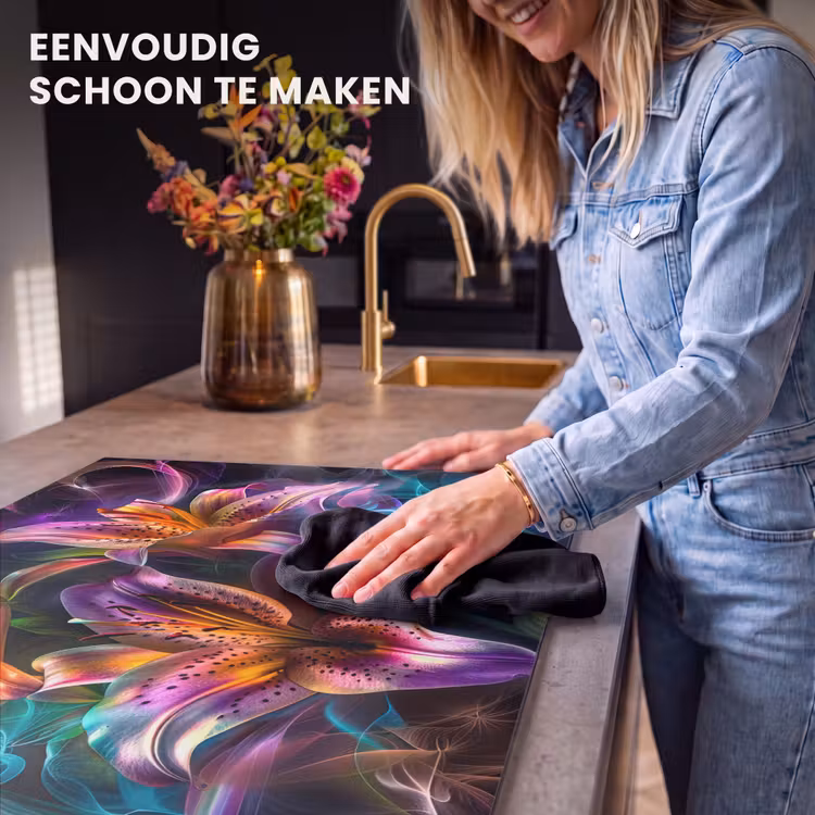 Inductie beschermer - Levendige Lelies in Lichtspektakel — 6