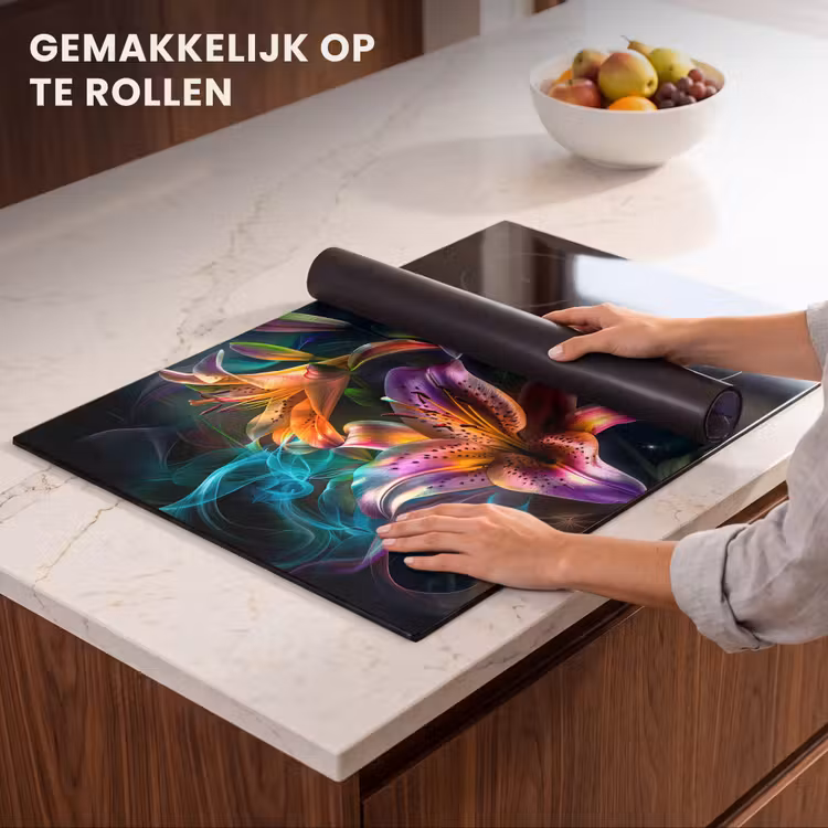 Inductie beschermer - Levendige Lelies in Lichtspektakel — 7