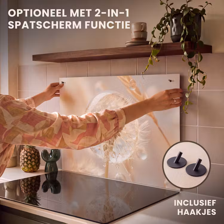 Inductie beschermer - Paardenbloem - Water - Natuur - Stilleven - Modern — 10