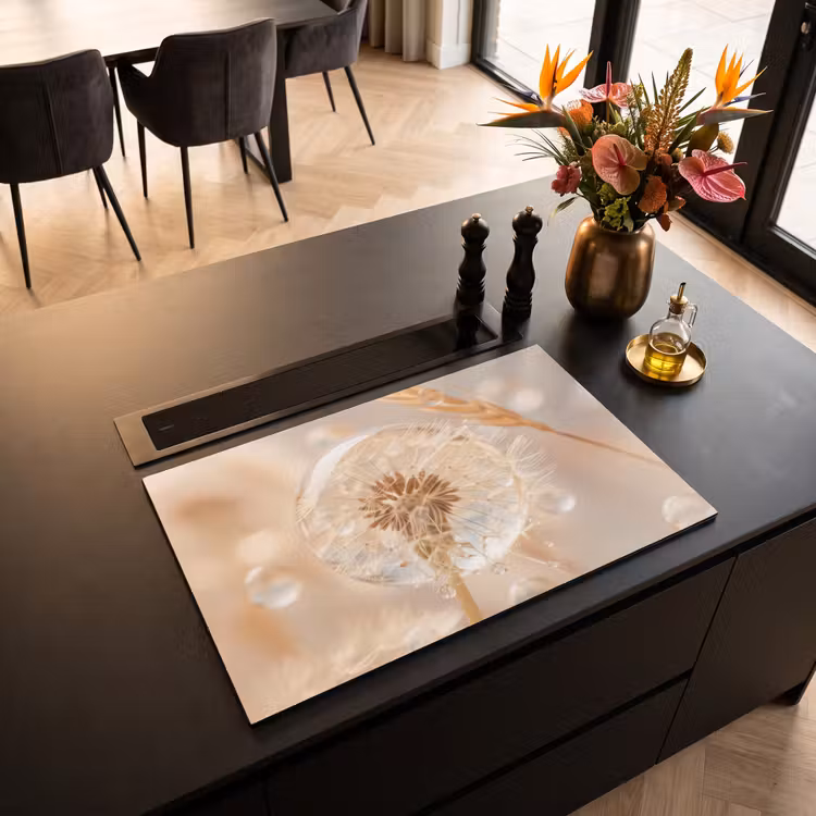 Inductie beschermer - Paardenbloem - Water - Natuur - Stilleven - Modern — 5