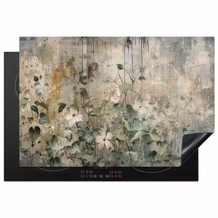 Inductie beschermer - Bloemen - Bladeren - Abstract - Modern — 1