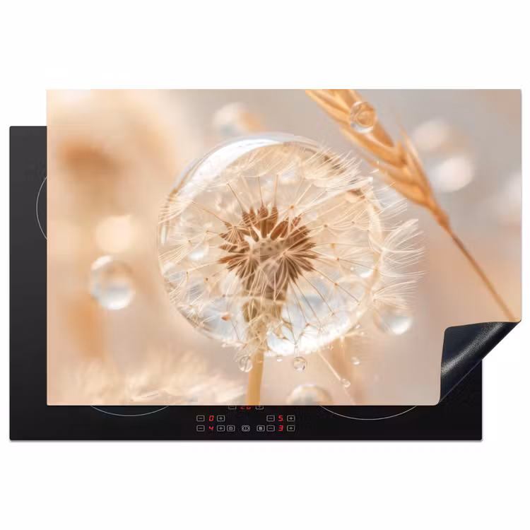 Inductie beschermer - Paardenbloem - Water - Natuur - Stilleven - Modern — 1