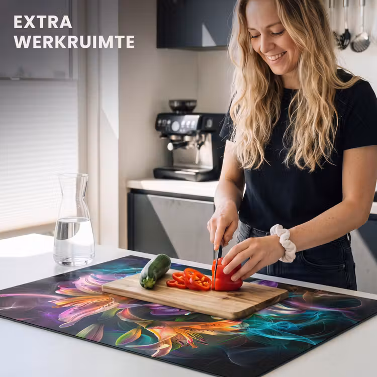 Inductie beschermer - Levendige Lelies in Lichtspektakel — 4