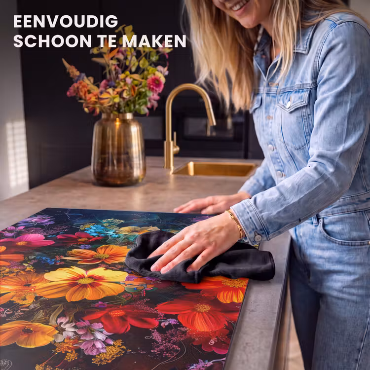 Inductie beschermer - Nachtelijke Bloemenpracht — 6