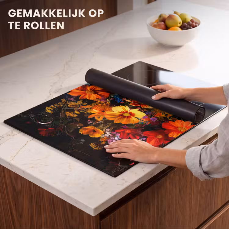 Inductie beschermer - Nachtelijke Bloemenpracht — 7