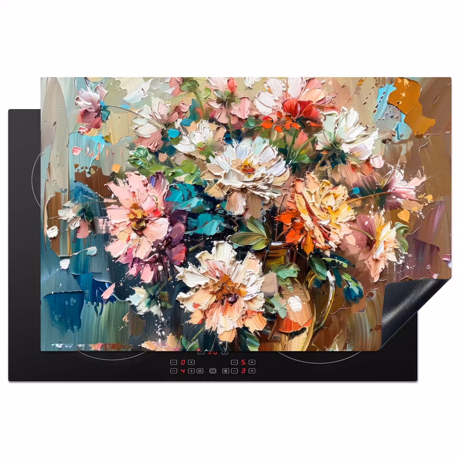 Inductie beschermer - Bloeiende Verfkwasttuin — 1